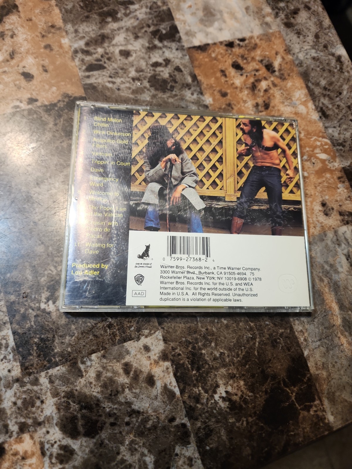 Cheech & Chong by Cheech & Chong (CD, 1991) Untested And Scratched