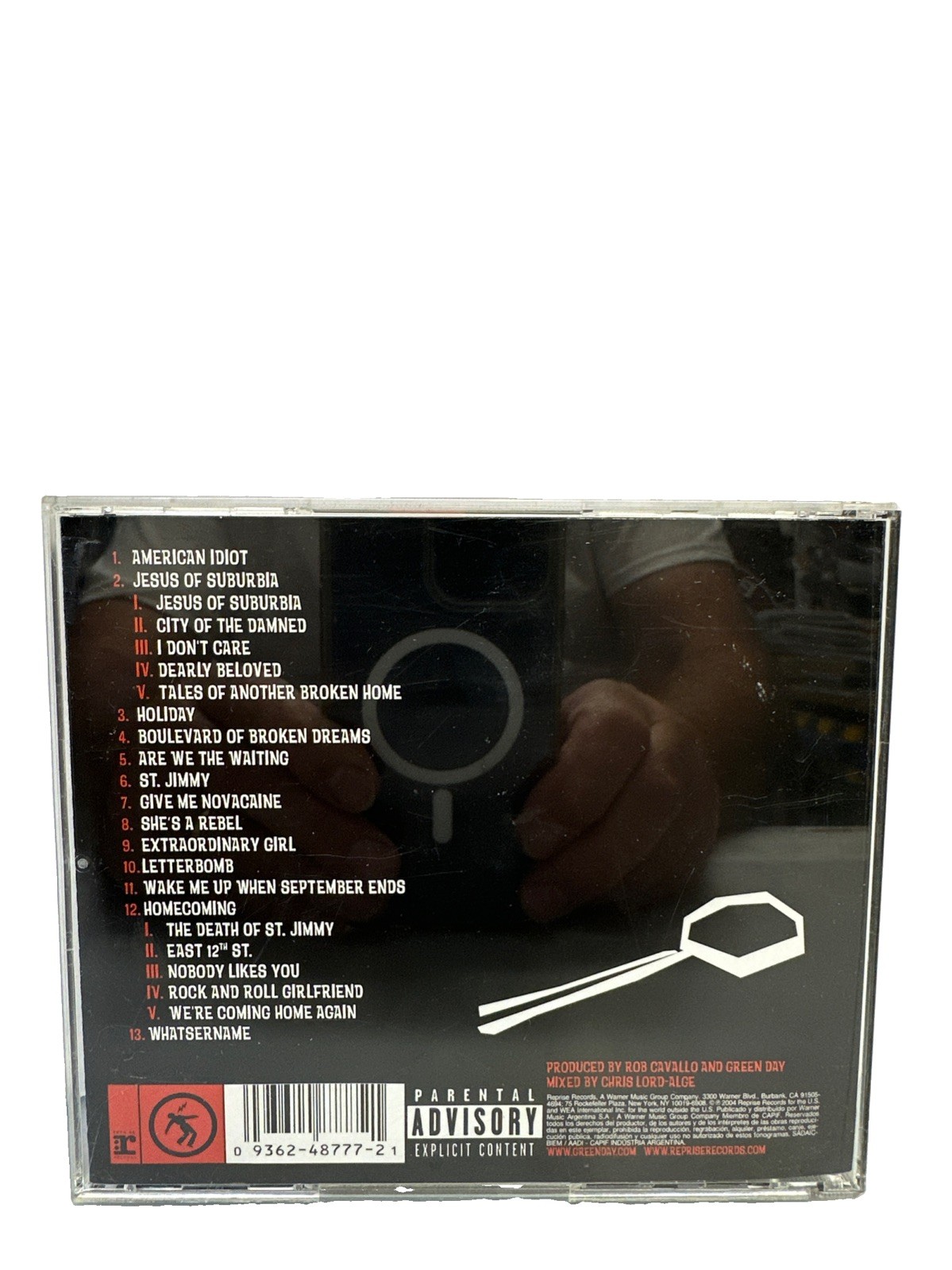 GREEN DAY - American Idiot CD,Parental Advisory, Very Good, Tested Condition