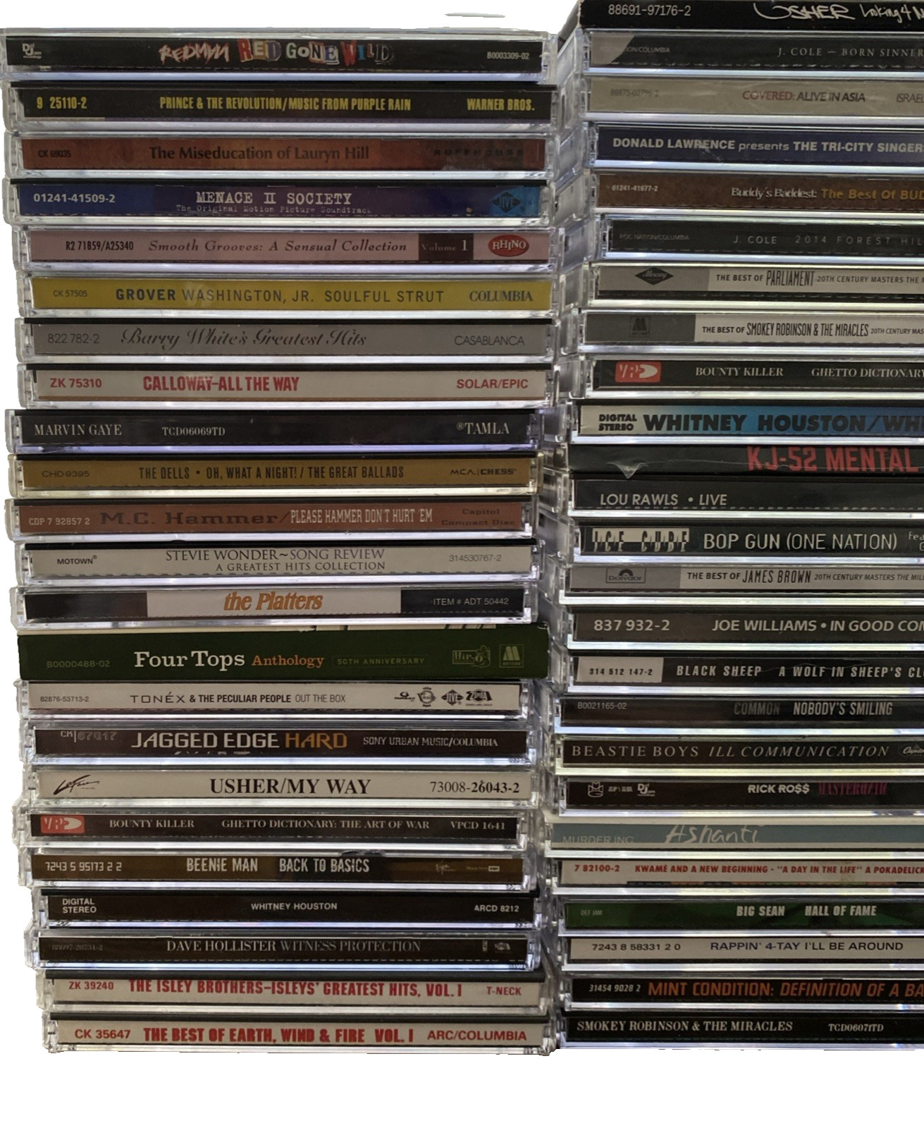 CD LOT - HIP HOP R&B POP SOUL FUNK 70 TOTAL CD'S FREE SHIP