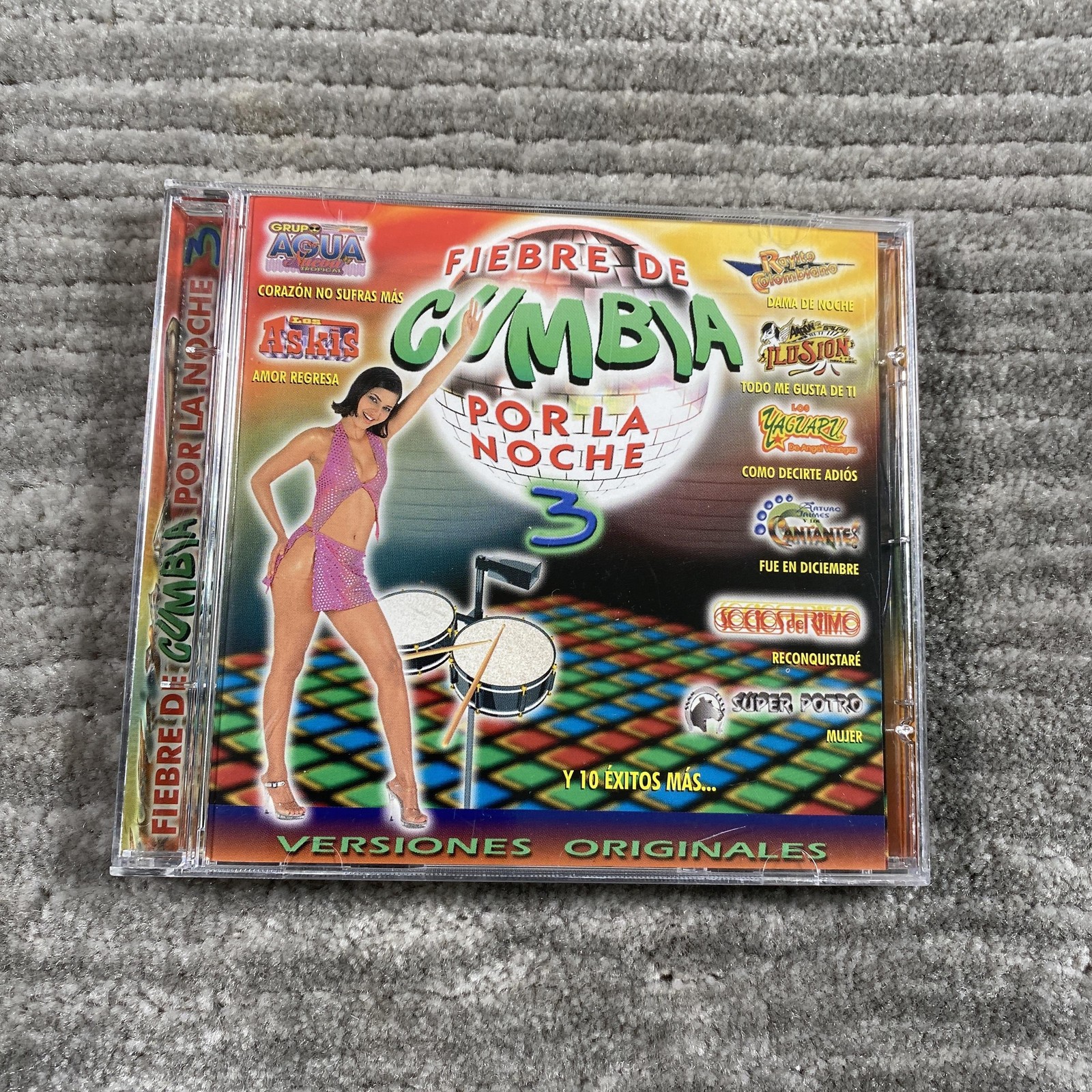 Fiebre De Cumbia Por La Noche 3 CD Various Artists Latin Cumbia Album Multicolor