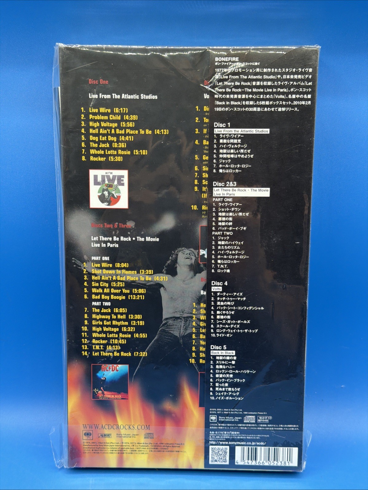 AC/DC Bonfire Japan 5CD Digibook SICP-2564-8 Sealed w/OBI Sony Music SEALED