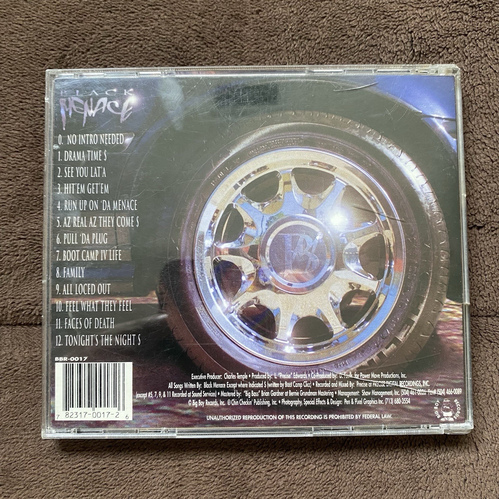 DRAMA TIME black menace cd album 90s ghetto hardcore g-funk thug hiphop group vg