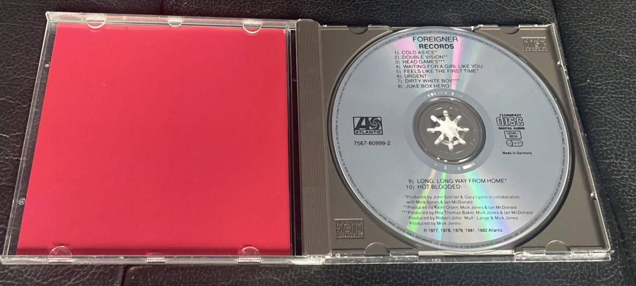 Foreigner - Records - 10 Track Atlantic Records Ex Cond CD