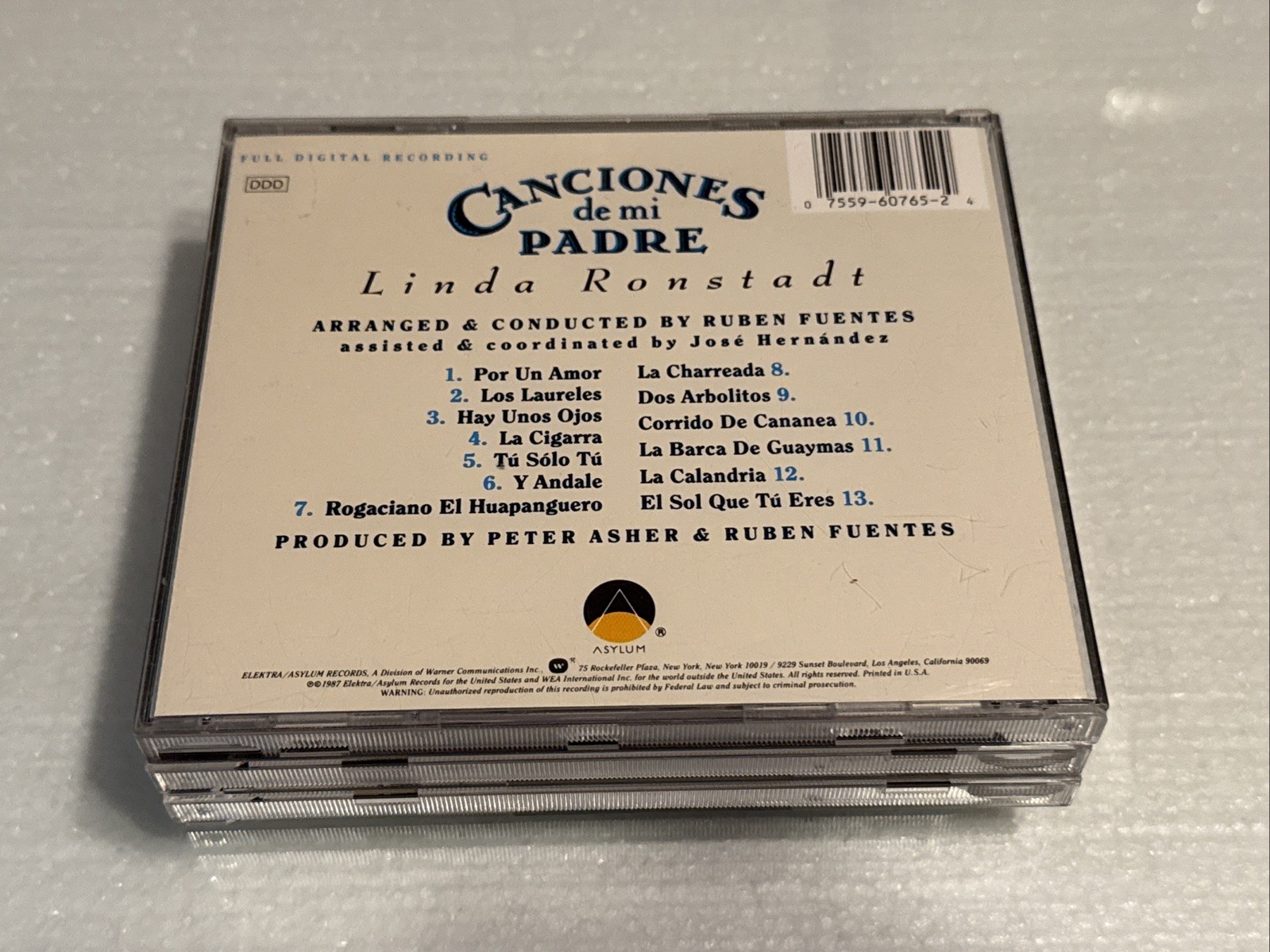 Linda Ronstadt Canciones De Mi Padre, Mas Canciones, Frenesi SPANISH CD LOT