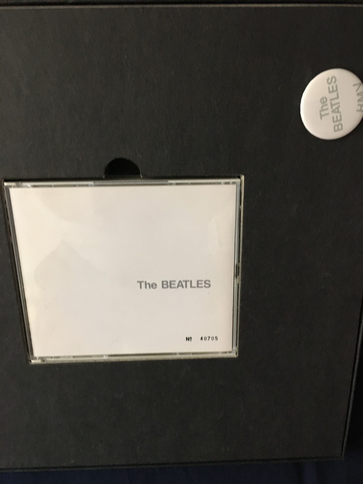 Beatles-White Album HMV Limited Edition CD Box Set 2-disc CD w/button in 12" box