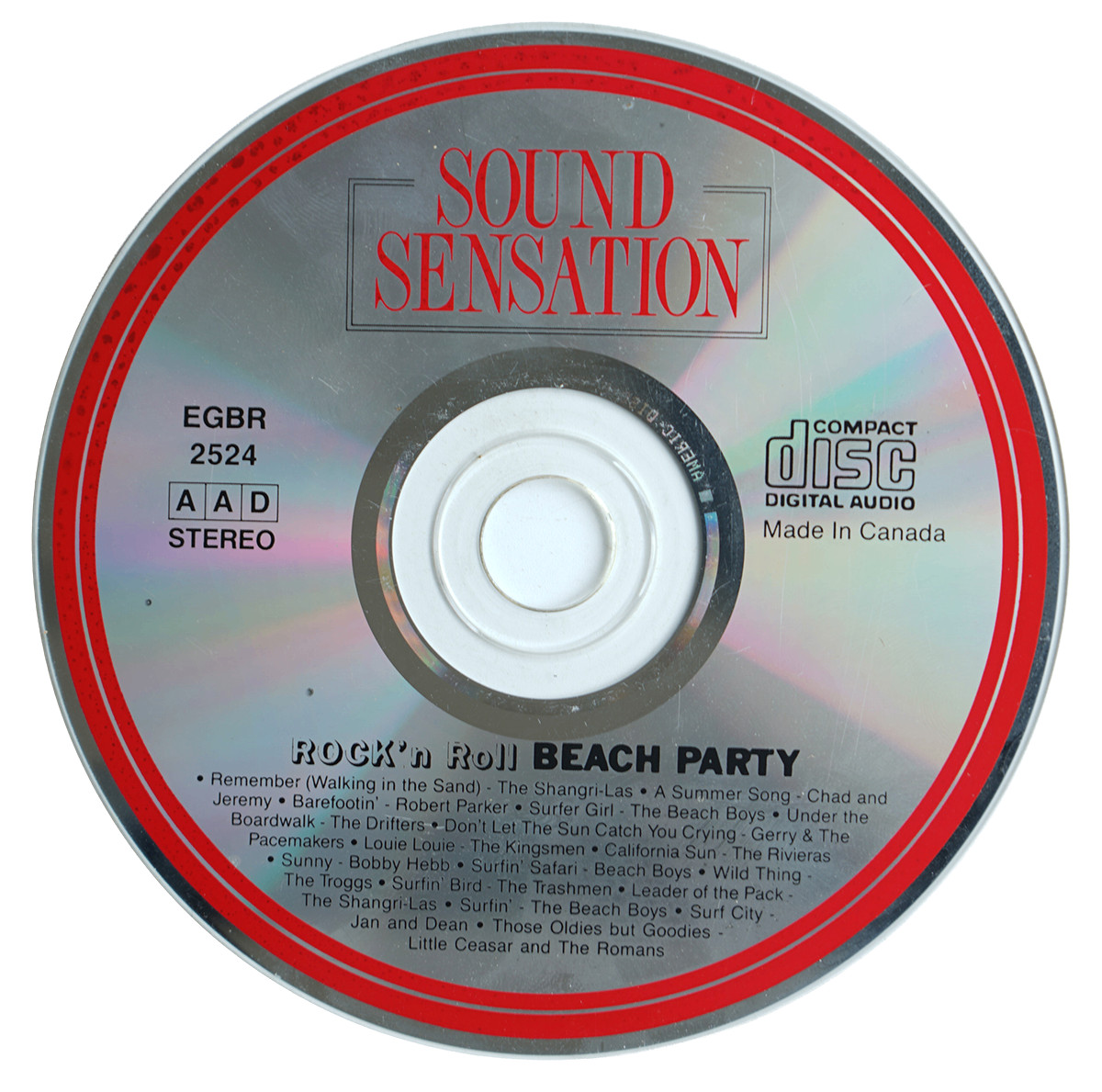 Various Artists - Rock'N Roll Beach Party CD 1990s Sound Sensation Canada Surf