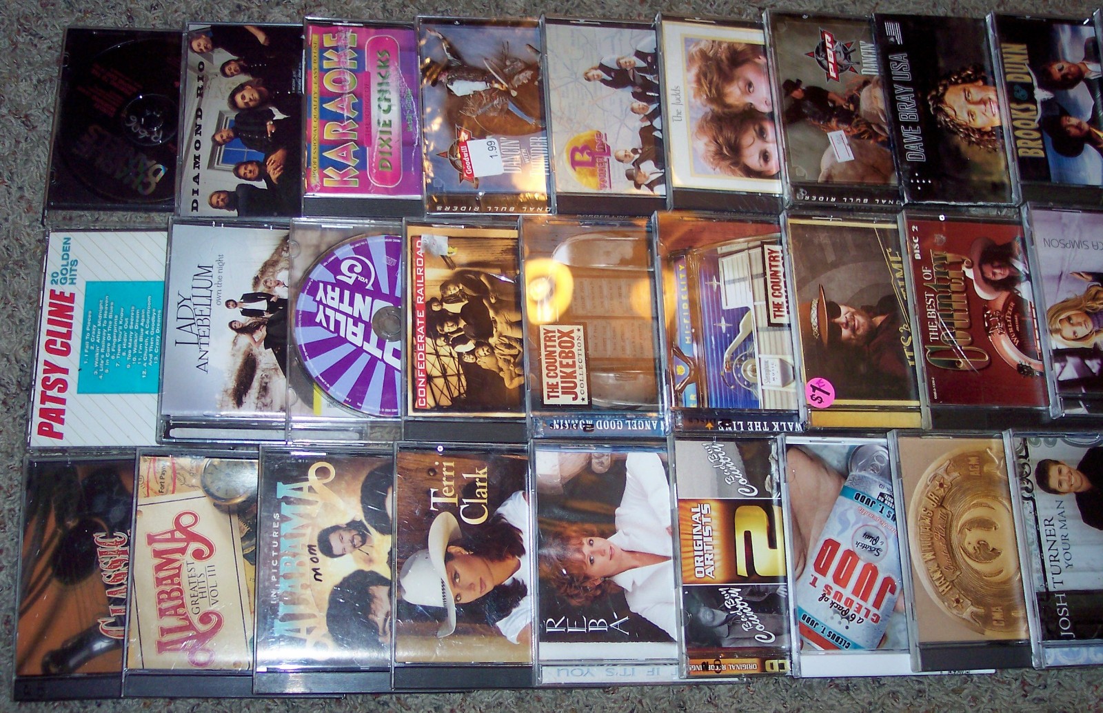 Large LOT 220+ Vintage CDs Case Bundle Country 90s 2000s Kenny Willie Vince