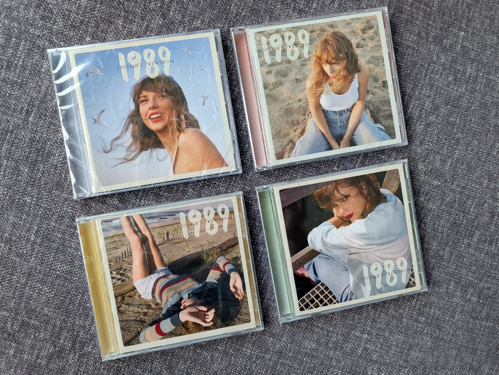 Taylor Swift 1989 Taylor's Version 4 CDs NEW Sealed Green Rose Pink Yellow Blue