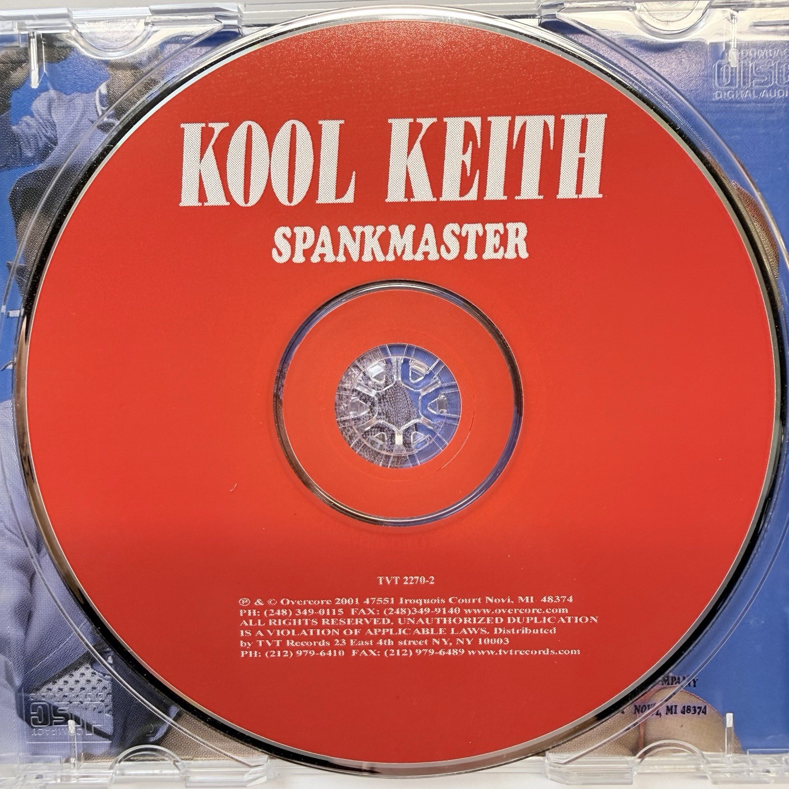 Kool Keith Spankmaster CD 2001 TVT Records Underground Hip Hop Rap Explicit RARE
