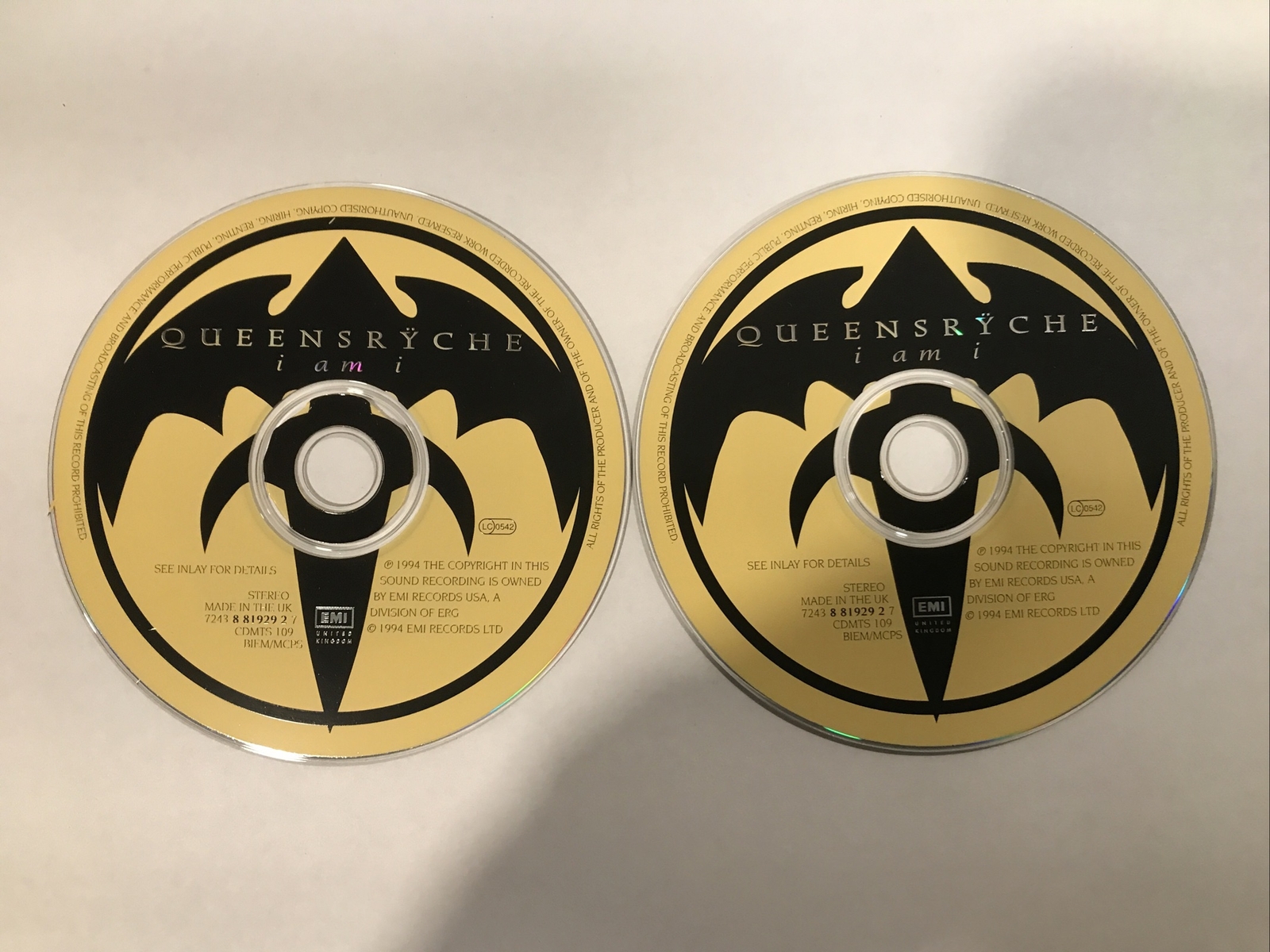 Queensrÿche – I Am I CD Single 1995 EMI – CDMTS 109 United Kingdom