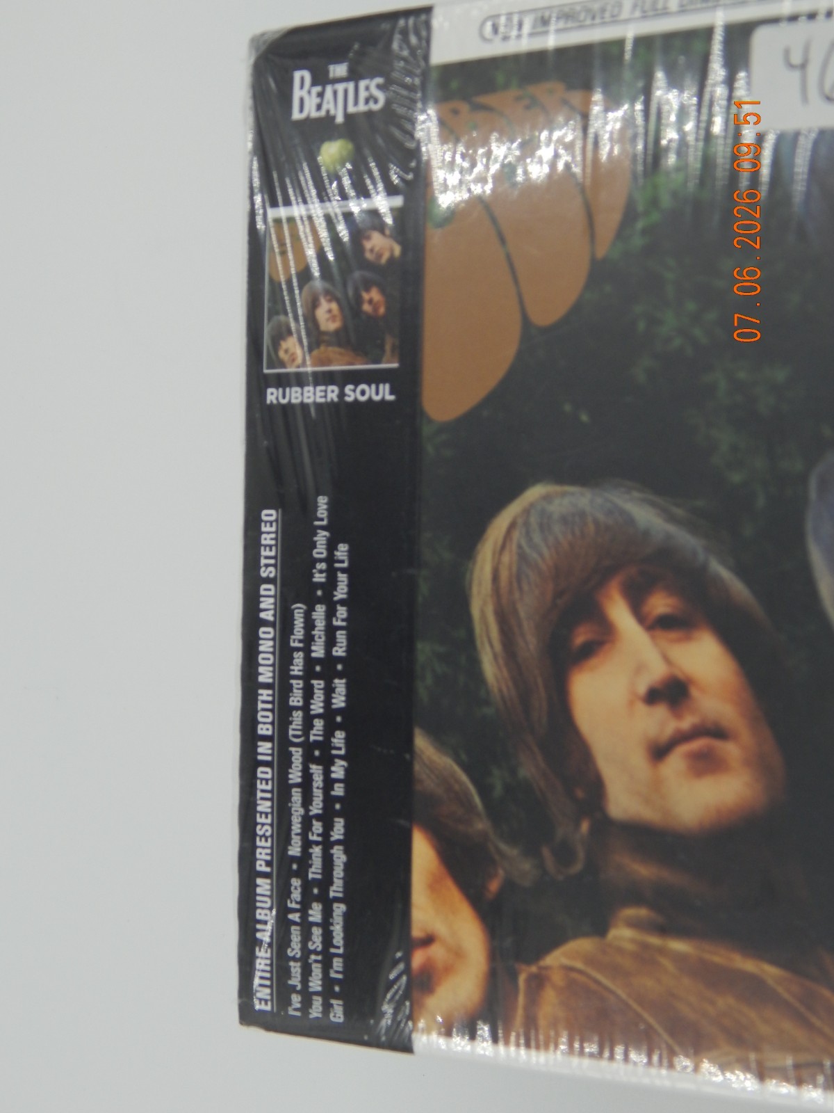 Beatles Rubber Soul CD Stereo Capitol Record ST 2442 BOO19707-02 Shrink Wrap NM