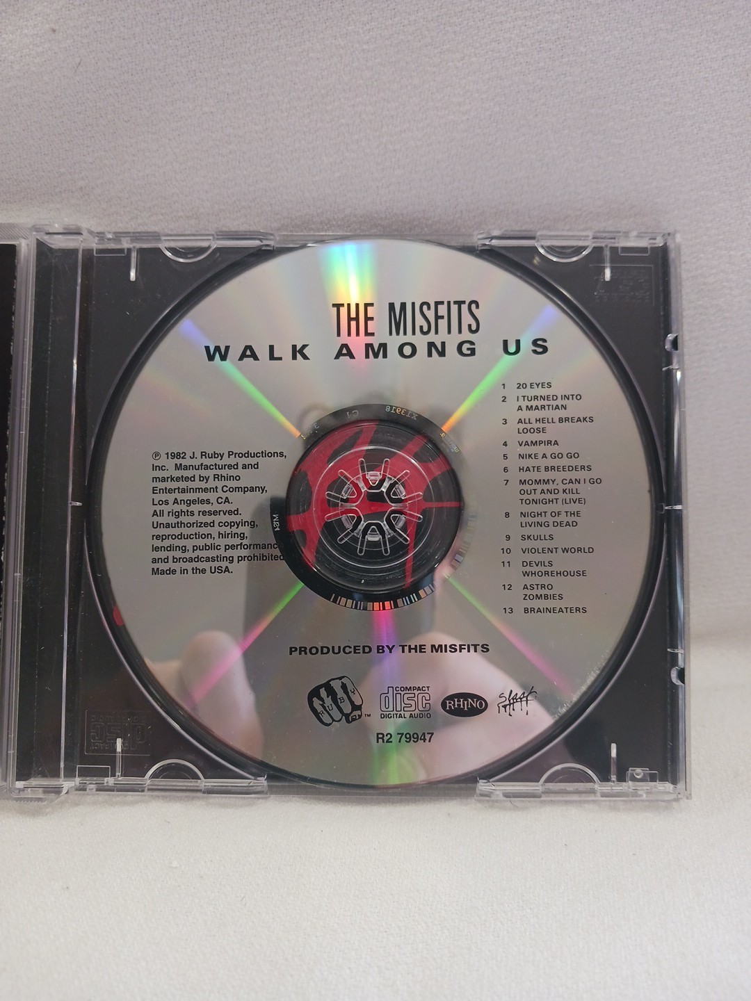 The Misfits Walk Among Us CD 1982 ORIGINAL Ruby Records Danzig Punk Metal VG++