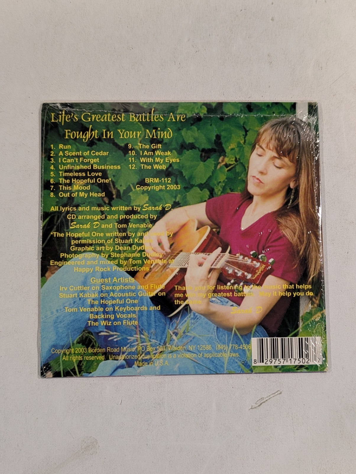 Unfinished Business by Sarah D | Music CD 🎵 | NEW SEALED