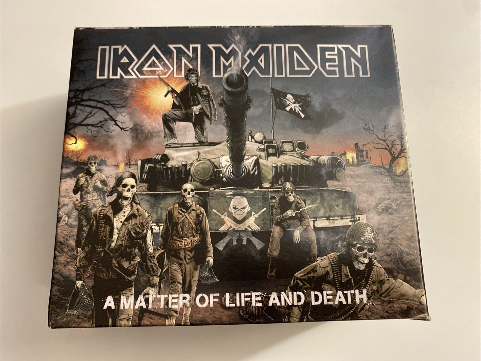 Iron Maiden Matter of Life & Death Figurine And Patch With Box Only NO CD