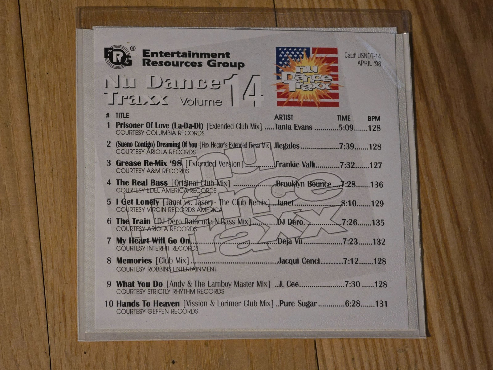 ERG Nu Dance Traxx CD, Volume 14 ~ MINT