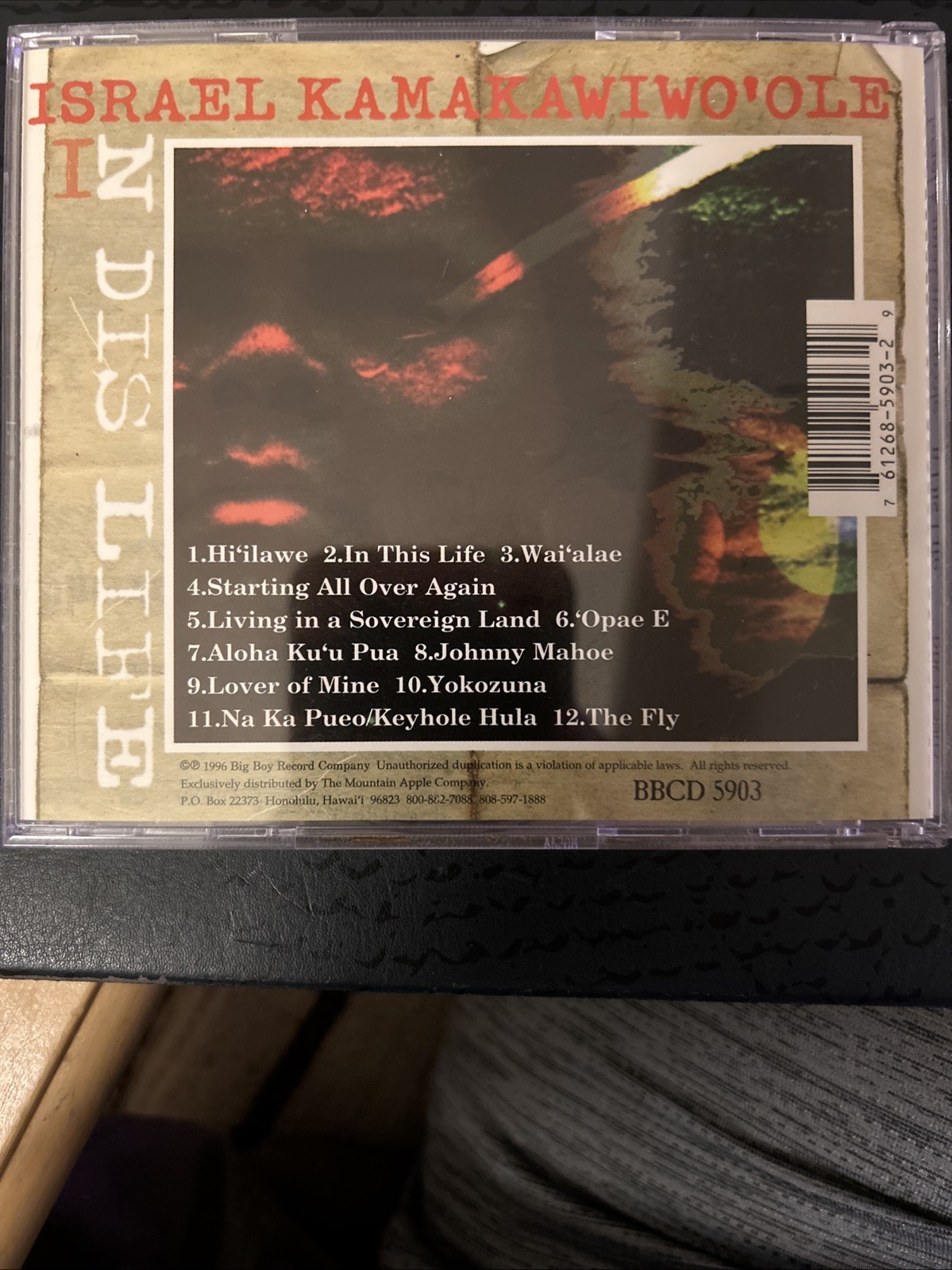 N Dis Life by Israel Kamakawiwo'ole (CD, 2000, Big Boy)