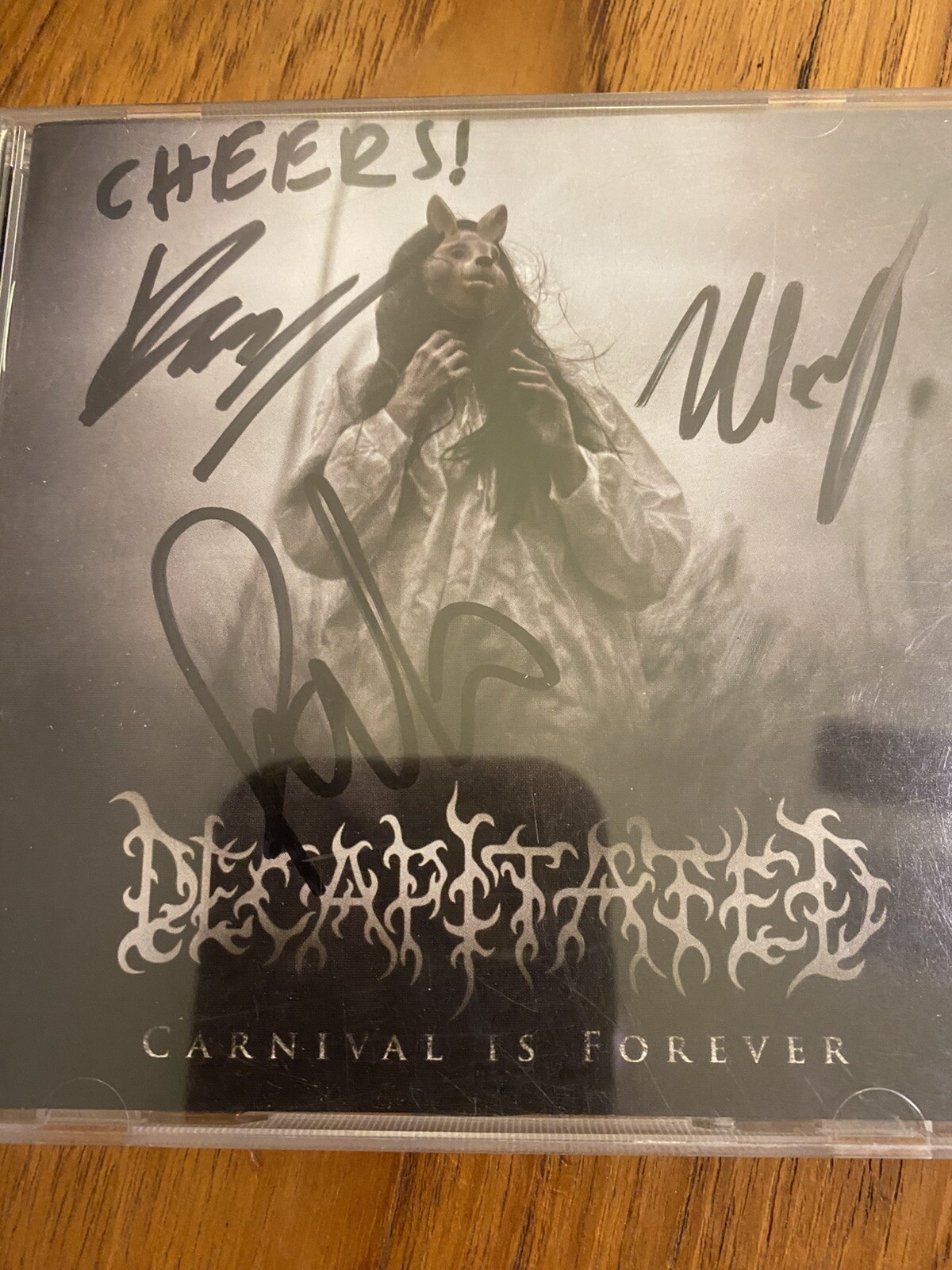 Decapitated – Carnival Is Forever Signed CD Very Rare Rasta Vogg Heinrich Krimh