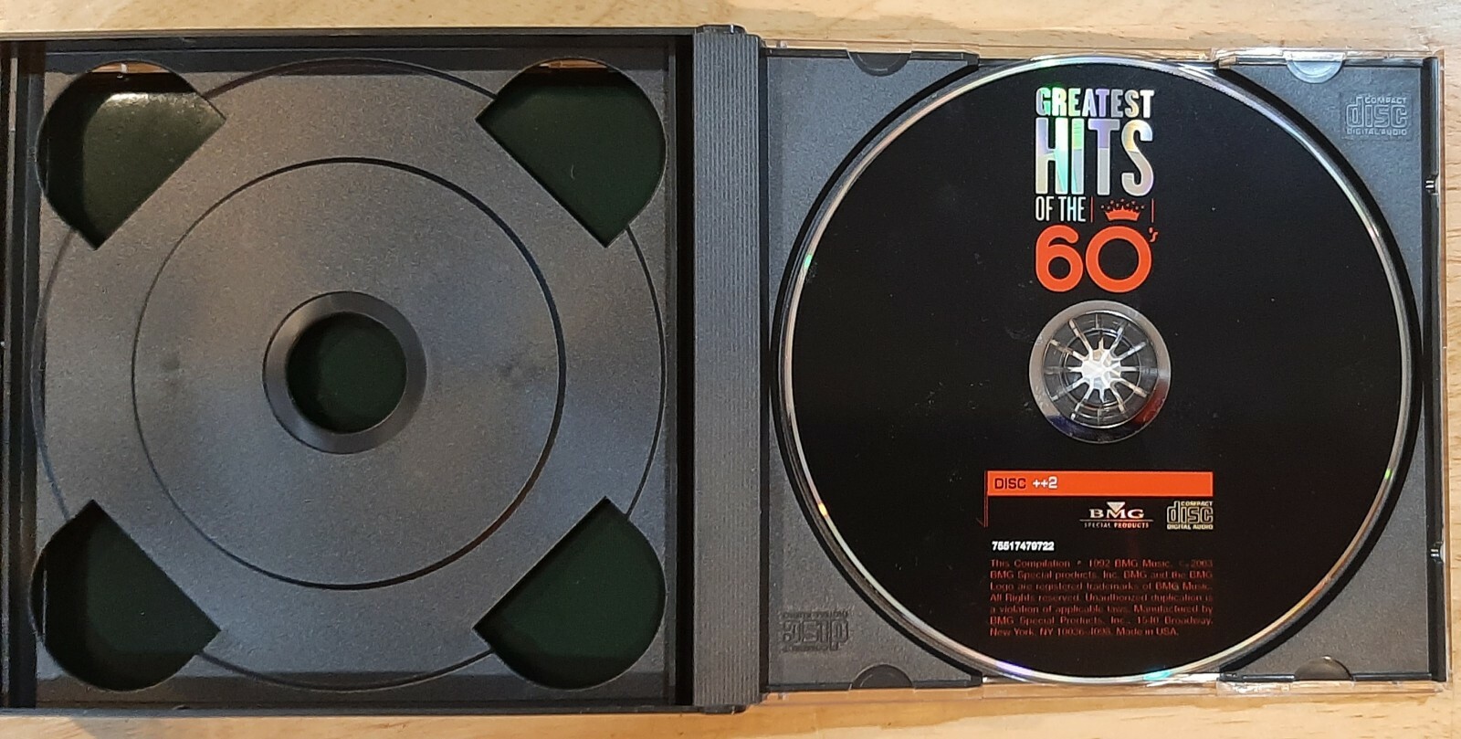 Greatest Hits of the 60's (2 CD's) Mamas & Papas, Elvis, Box Tops, Guess Who, +