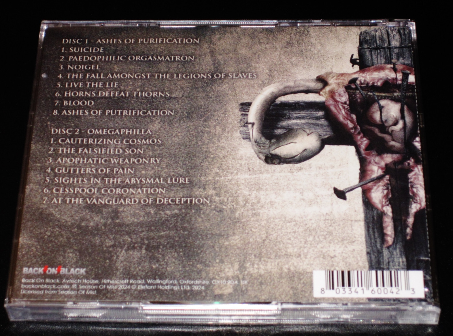 Merrimack: Ashes Of Putrification / Omegaphilia 2 CD Set 2024 Back On Black NEW