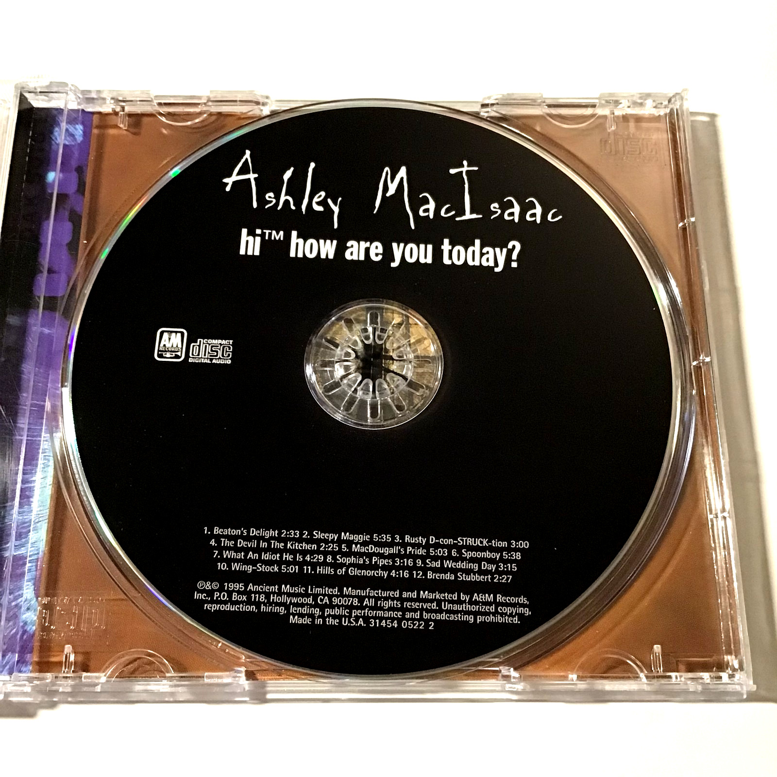 Ashley MacIsaac i™How Are You Today? CD 1995 Garage Rock Experimental