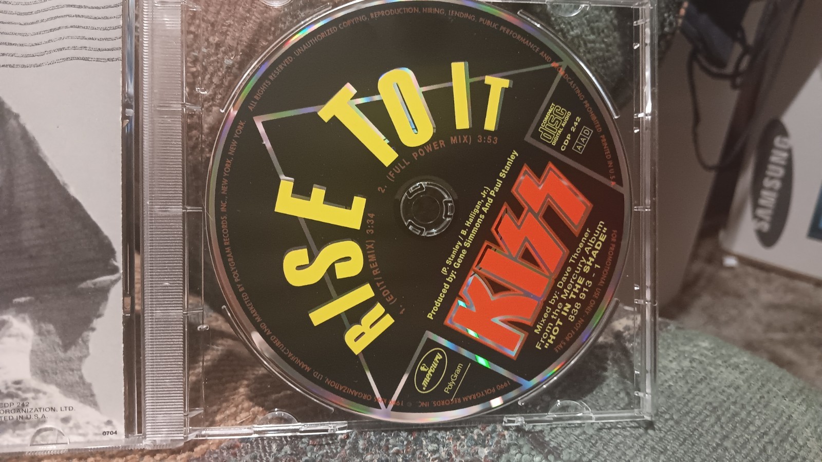 Kiss - Rise To It (CD Single Promo) INSERT WITH TOUR DATES NEW