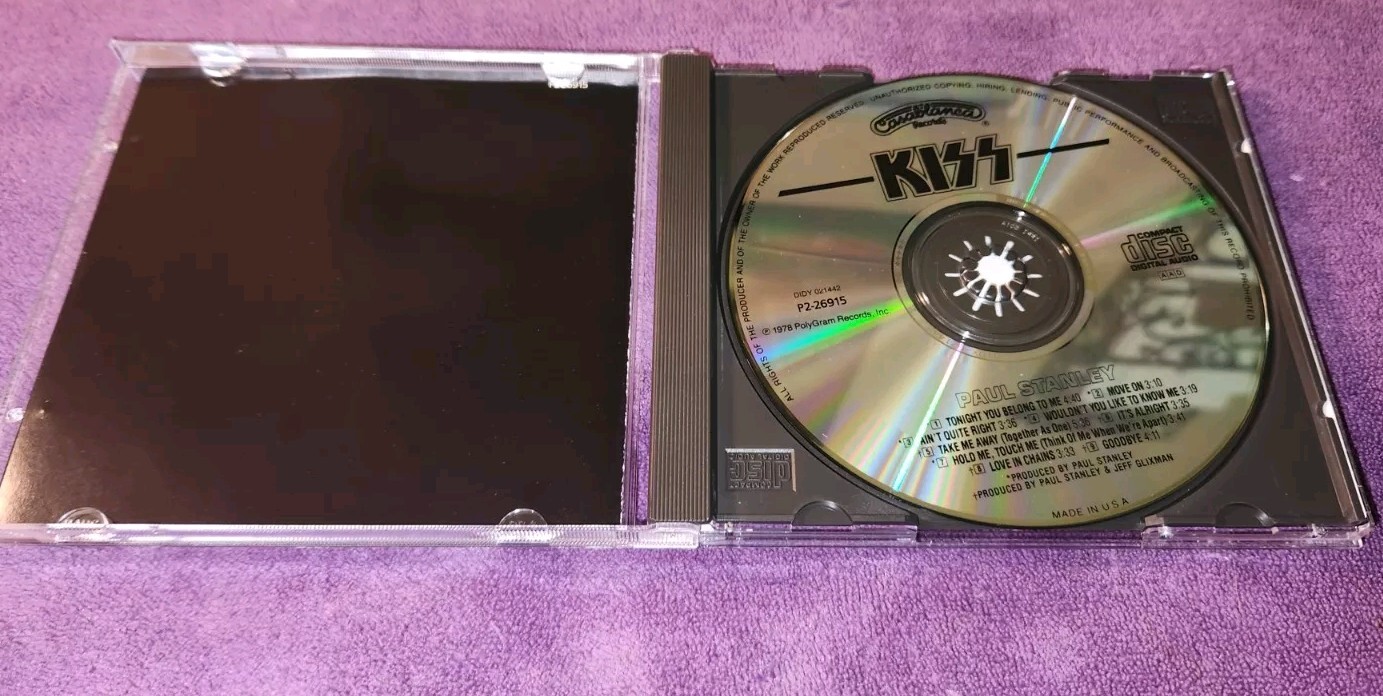 PAUL STANLEY kiss solo cd P2-26915 columbia house issue bob kulick carmine appic