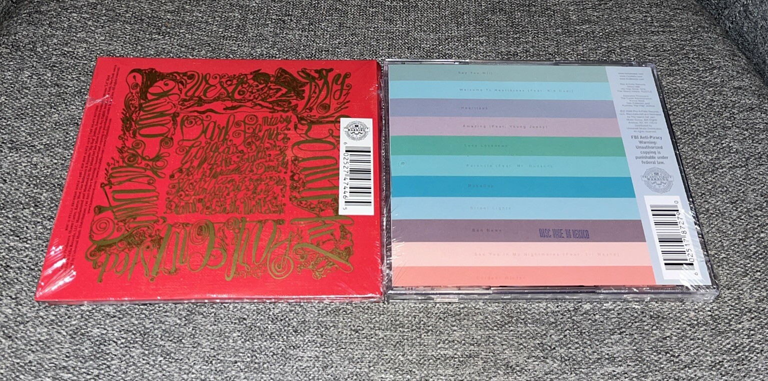 Kanye West 2 CD Lot My Beautiful Dark Twisted Fantasy, 808s & Heartbreak