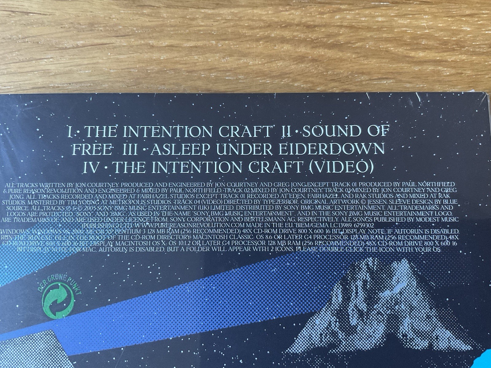 Pure Reason Revolution CD The Intention Craft NEW & SEALED 6759302 Sony BMG