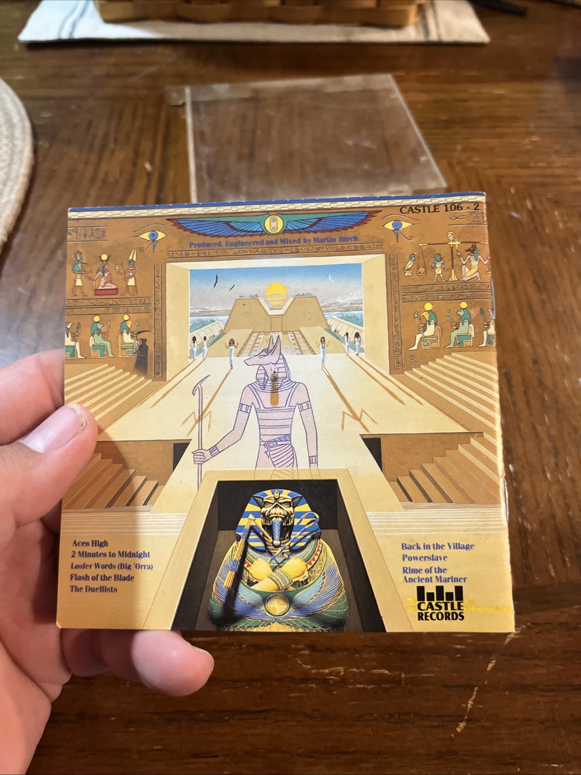 Iron Maiden Powerslave CD (1995, 2-Disc Set) RARE BONUS CD -CASTLE RECORDS