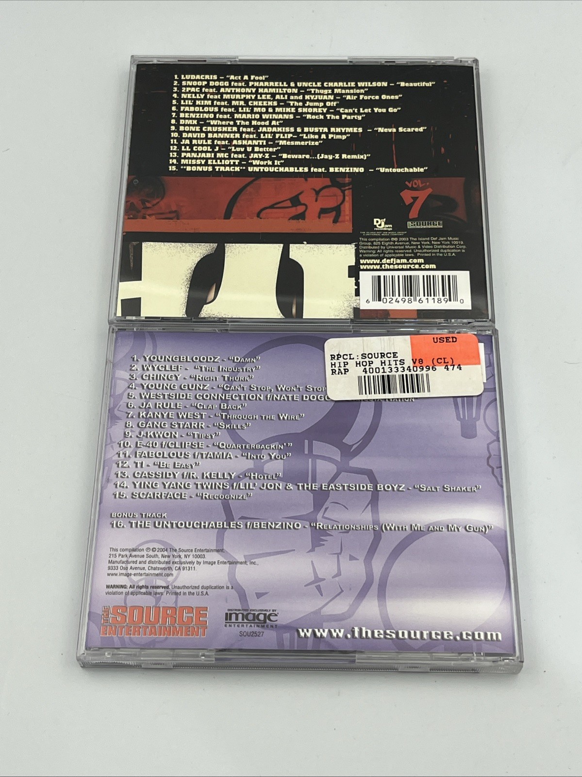 The Source Presents Hip Hop Hits by Various Artists CD Lot Volumes 1 3 4 6-10