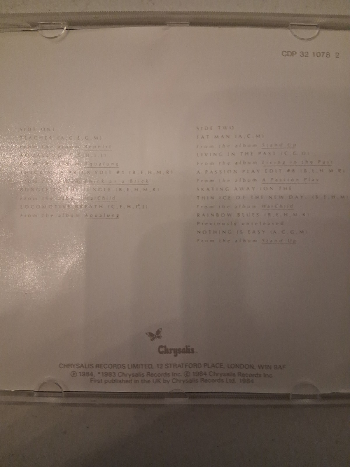 The Best Of Jethro Tull CD