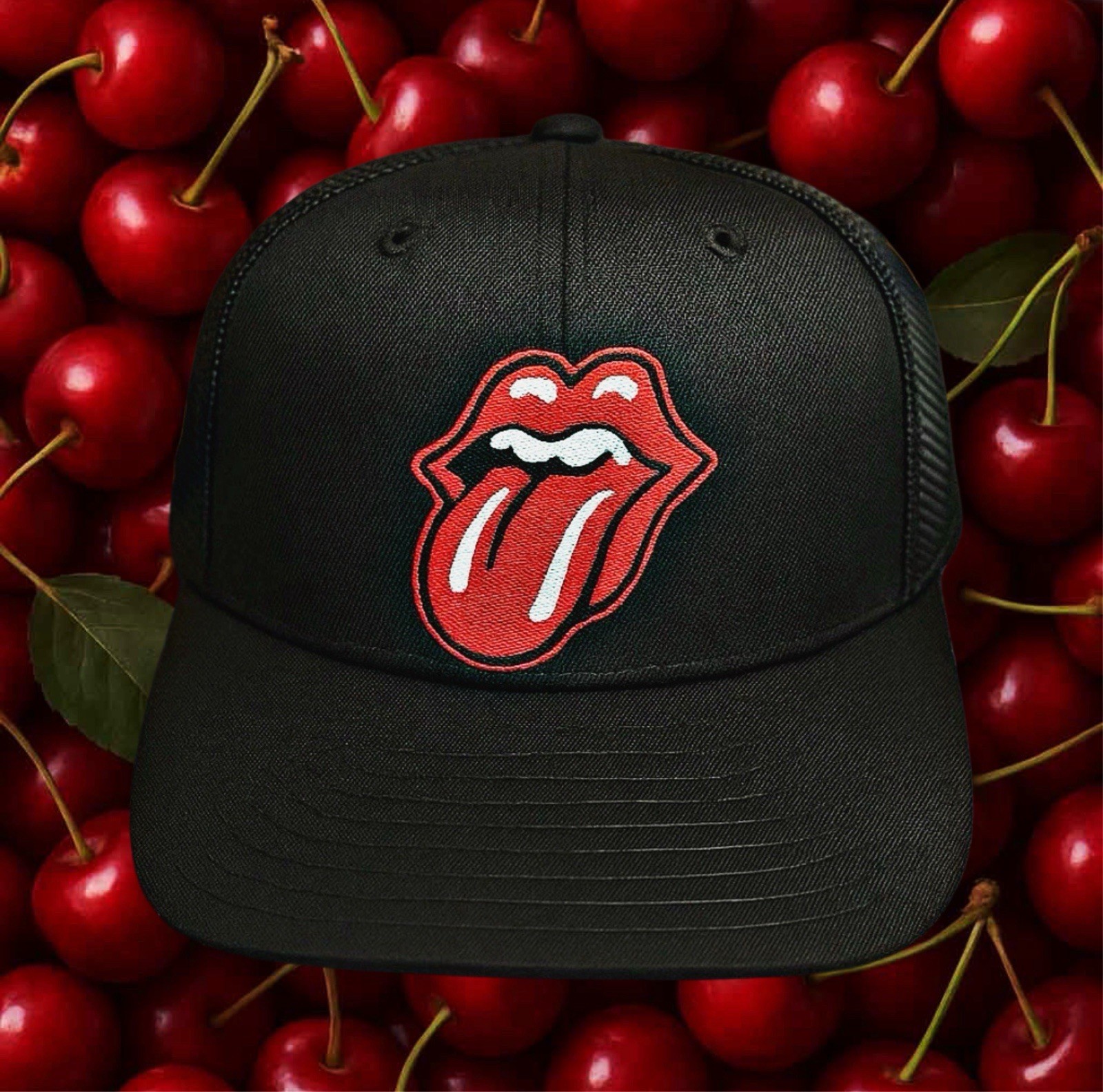 THE ROLLING STONES 🇬🇧 PATCHED REGULAR TRUCKER HAT 🇬🇧 SNAPBACK