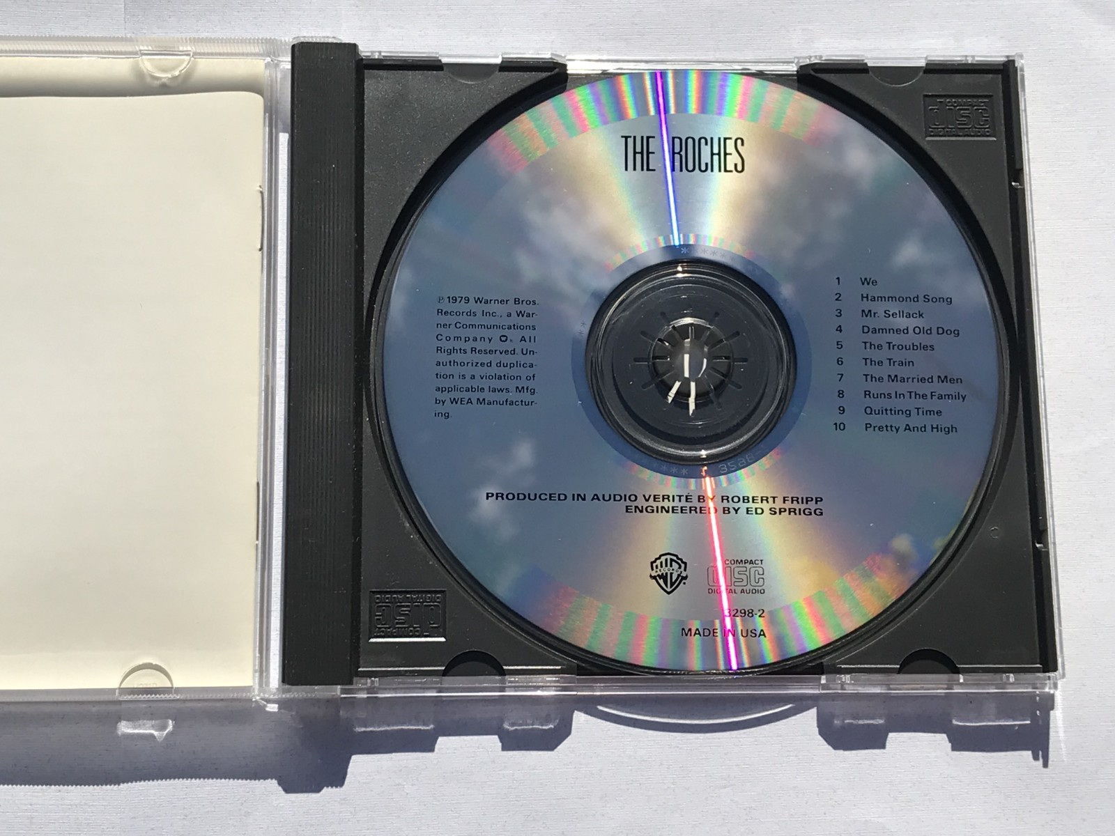The Roches – self titled (CD, 1985) RARE ☆*NEAR MINT DISC*☆