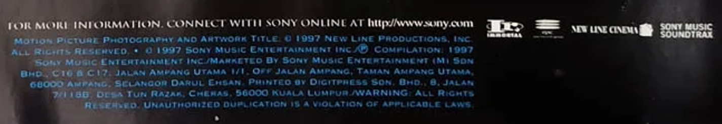 Spawn The Album OST 1997 Malaysia Edition CD Sony Scarce Rare Heavy Metal OOP