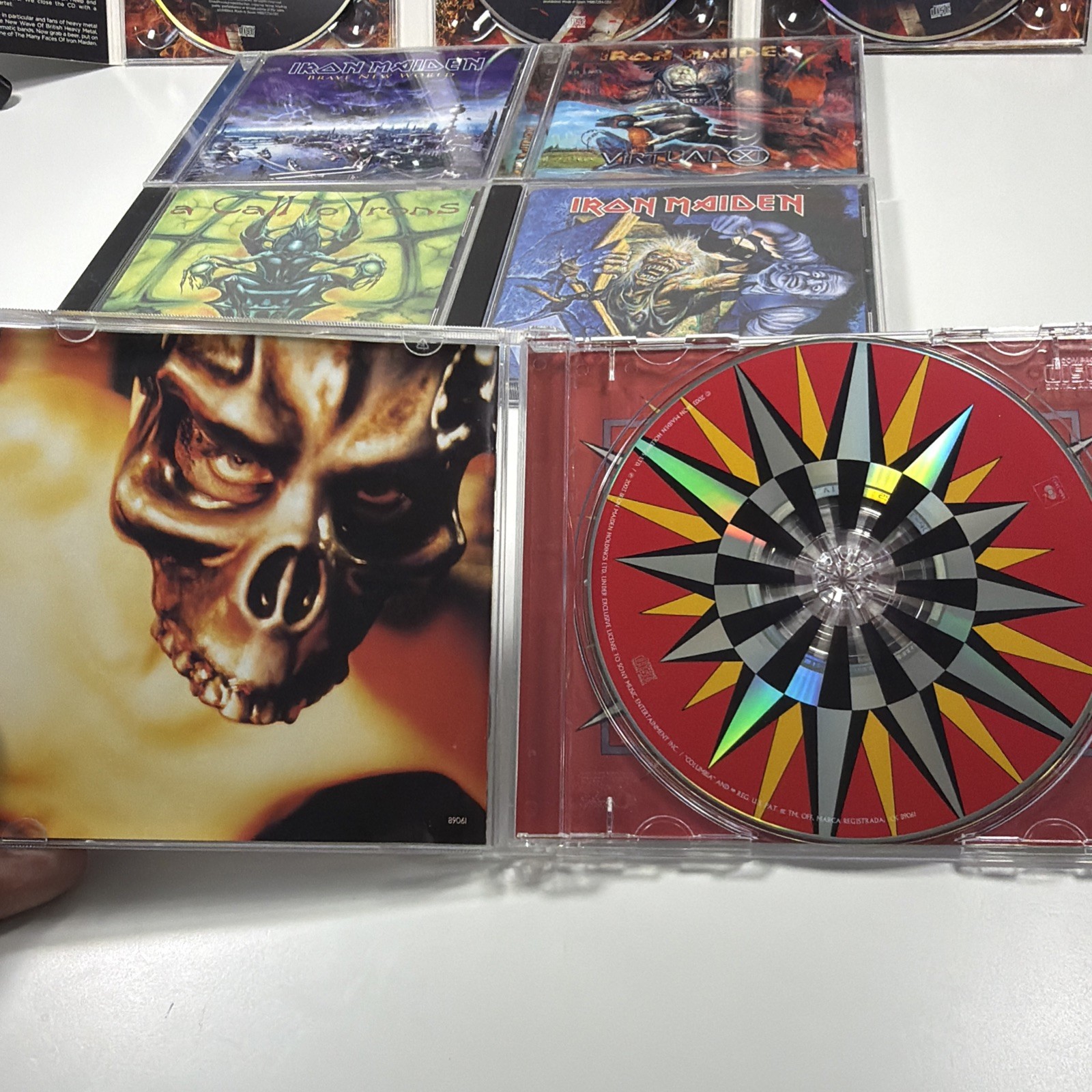 Lot Of 7 Iron Maiden Cd Albums Mint Discs Complete Clean 10 Disc Set Rare HTF