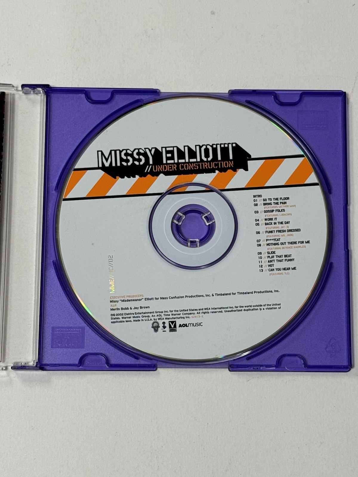 Missy Elliott Under Construction Audio CD 2002 Hip Hop Rap Explicit Generic Cas