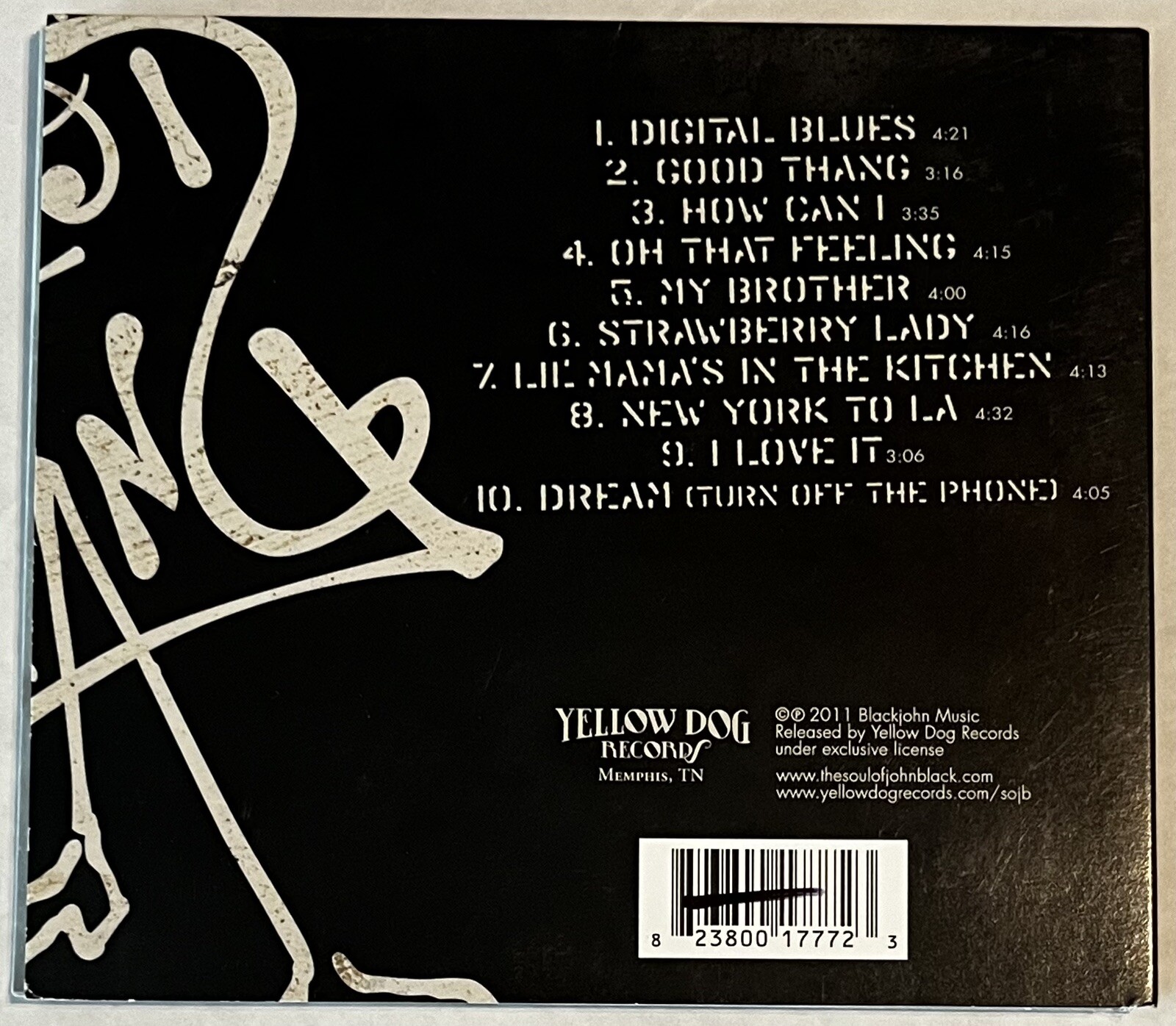 The Soul of John Black - Good Thang Audio CD 2011 Yellow Dog Records Blues Rock