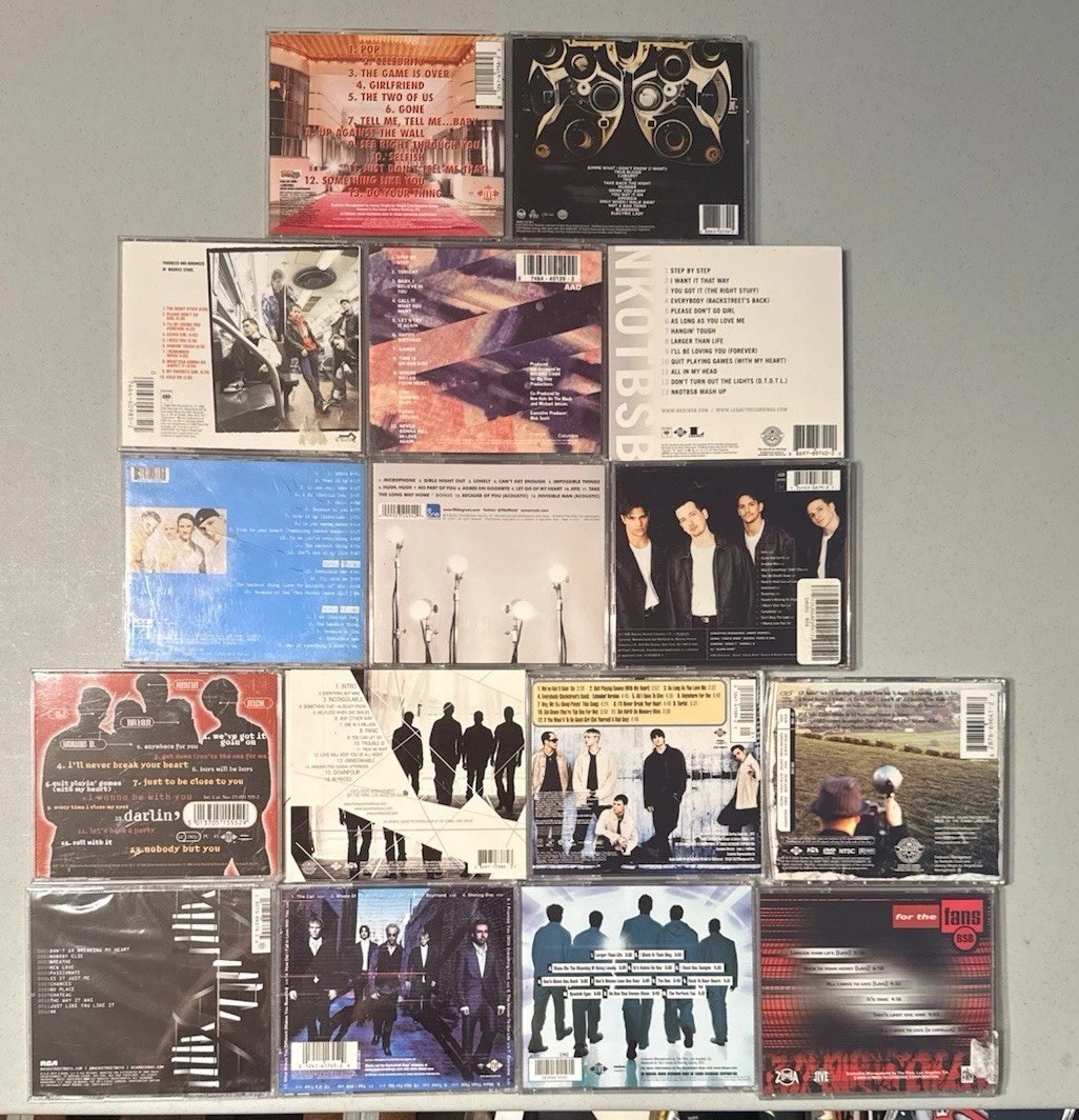 Backstreet Boys, NSYNC, NKOTB, 98degrees 16CD Lot. DNA, Celebrity, 98, 2.0