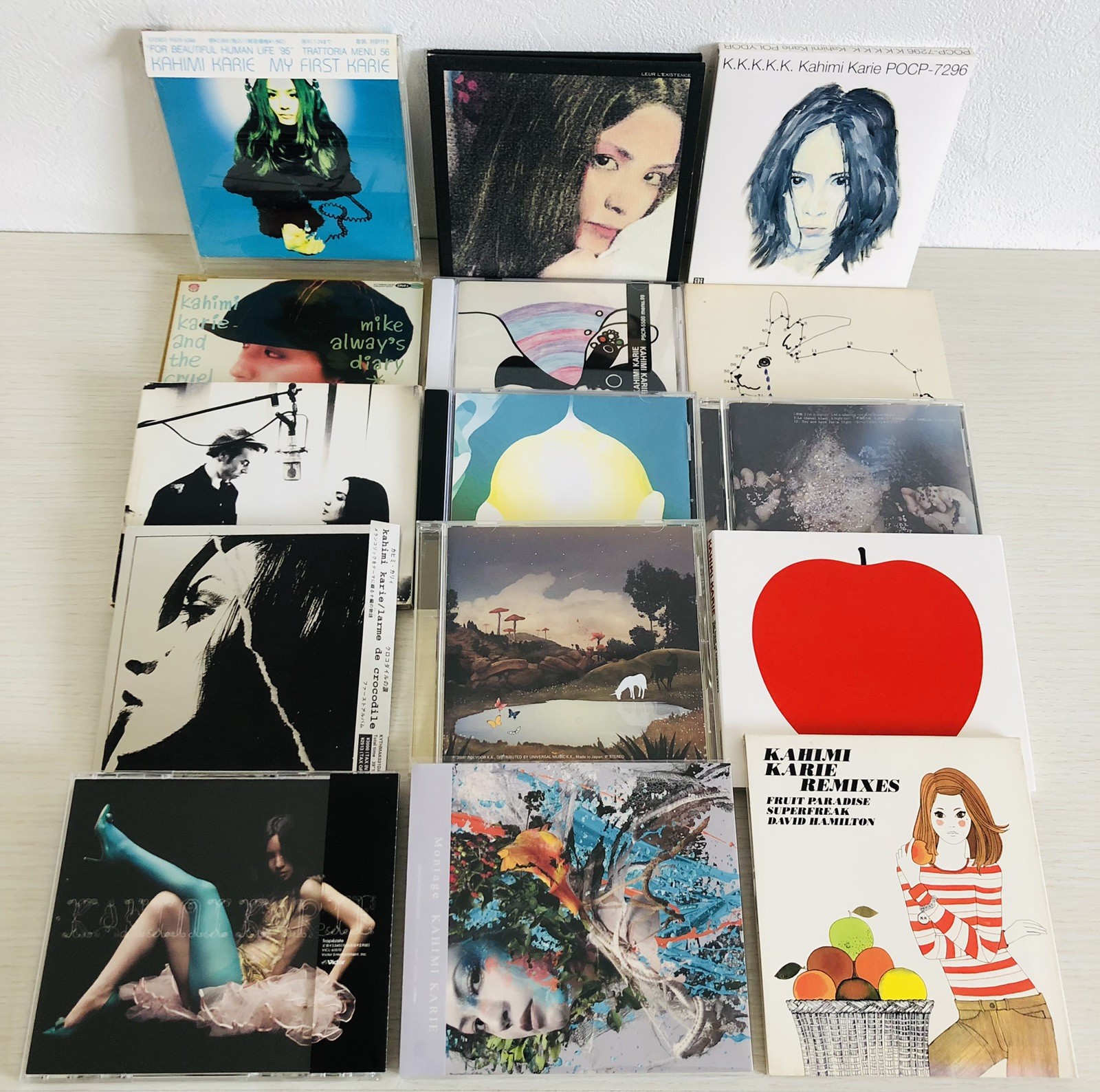 Kahimi Karie CDs TILT, Trapeziste, K.K.K.K.K set of 15 CDs