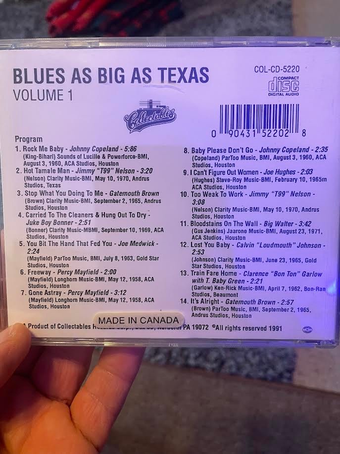 BLUES AS BIG AS TEXAS 1 - V/A - CD - RARE Import