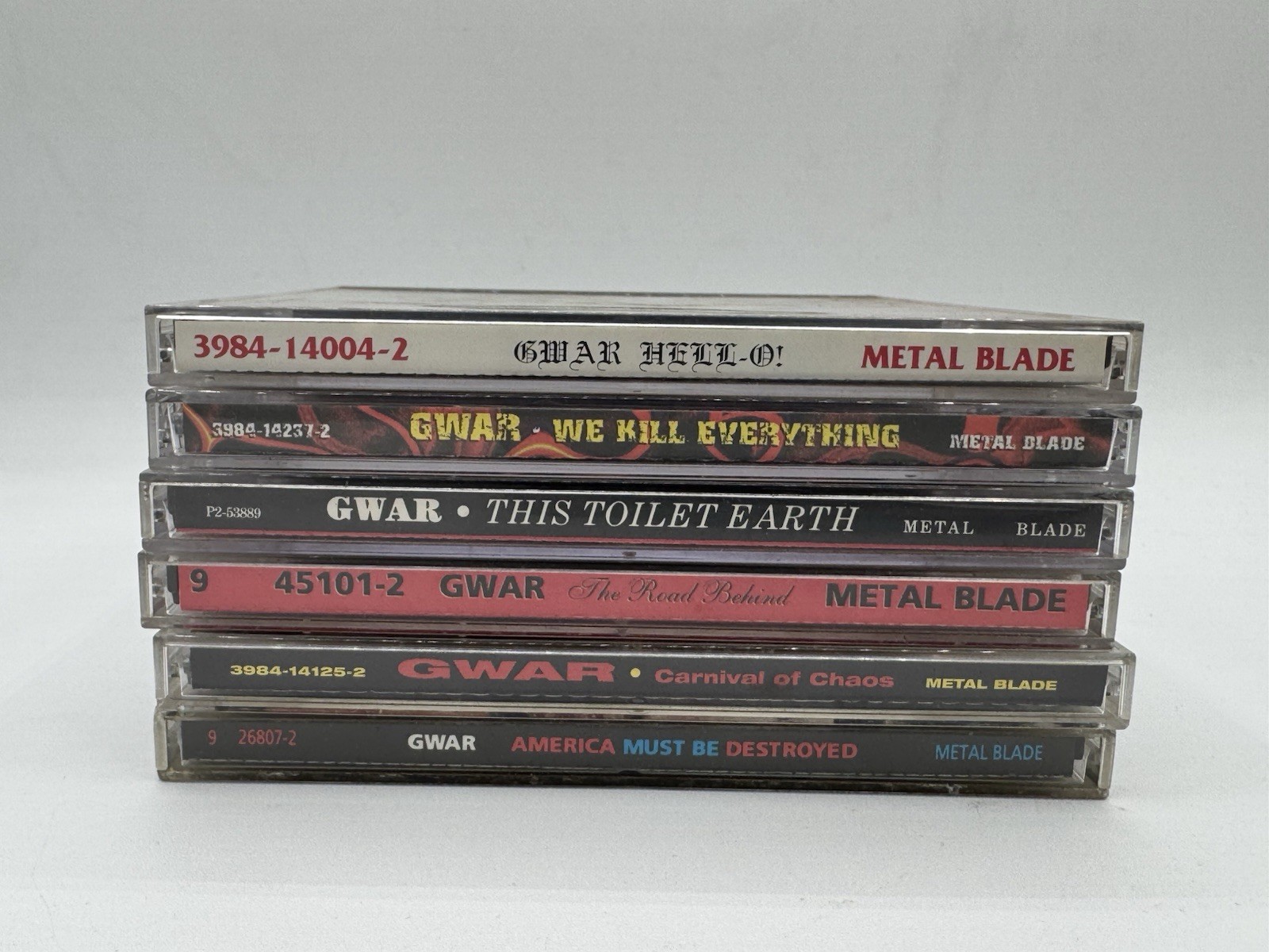 GWAR CD Lot 6 Albums Metal Blade America Must Be Destroyed Carnival of Chaos