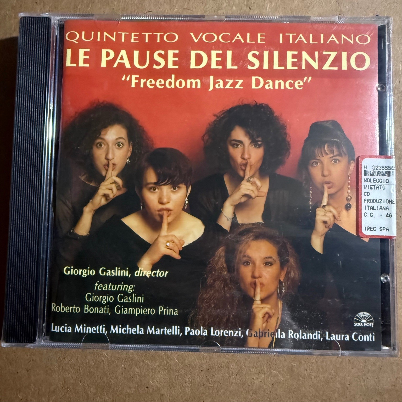 Quintetto Vocale Italiano – Le Pause Del Silenzio CD 1992 Jazz Soul Note