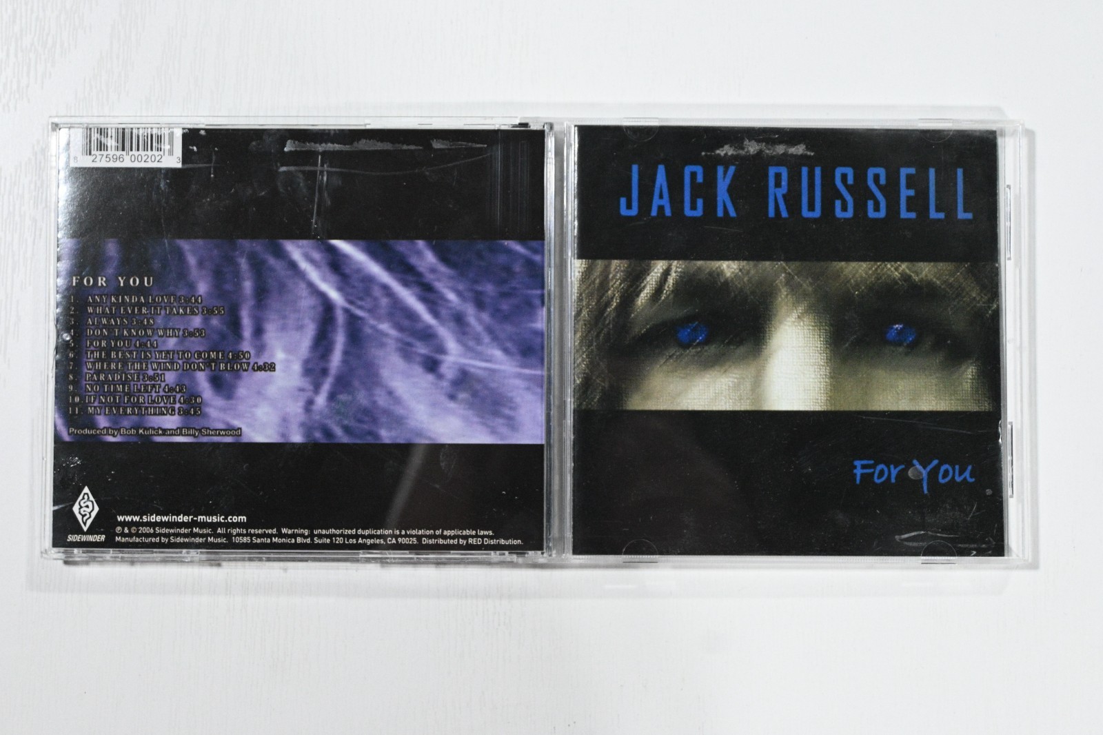 Jack Russell - For You - 2006 - Sidewinder - CD - Great White