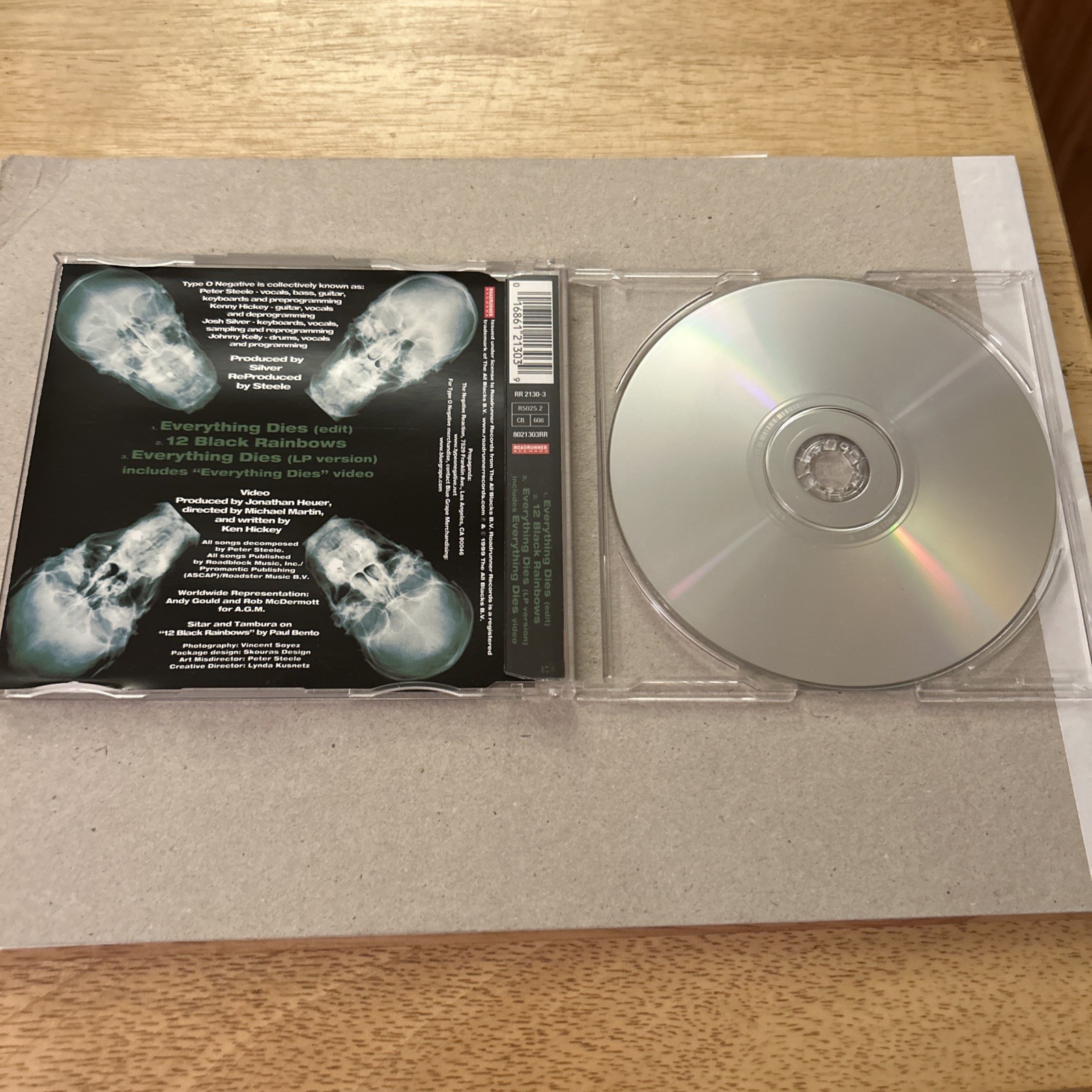 ✅Type O Negative-Everthing Dies Cd5 Maxi-Single Metal 1999 Vintage