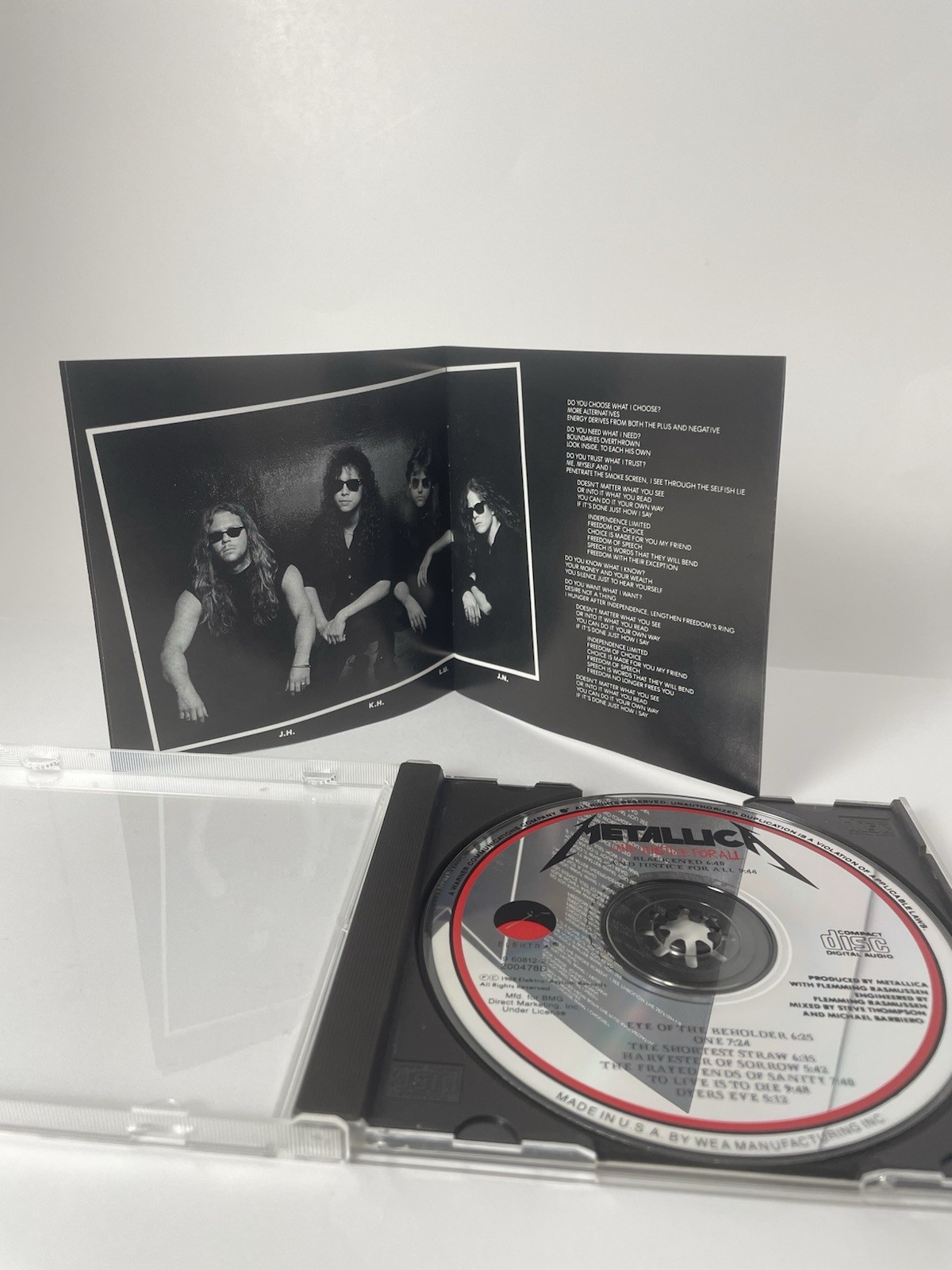 Metallica ~ And Justice For All ~ (CD 1988 Elektra 960812-2 BMG Club)
