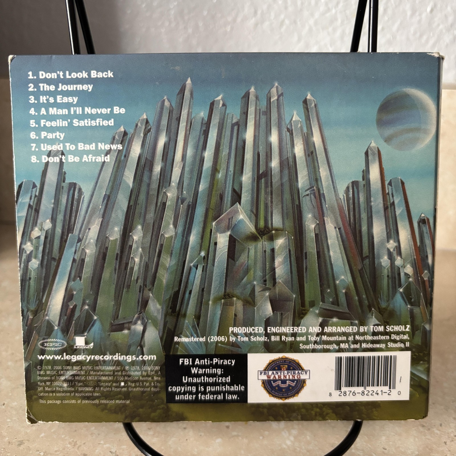 Boston CD Don't Look Back Remastered 2006 Rock Album Legacy Recordings Classic