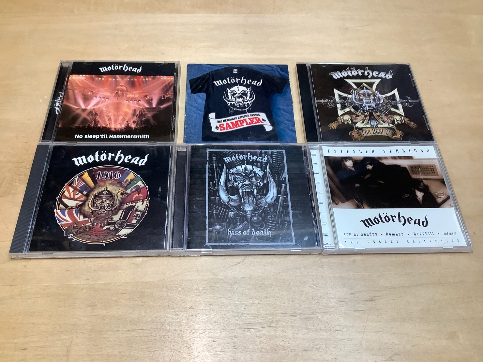 Motorhead 6 CD - No Sleep - 1916 - Kiss Of Death - Best Of - Extended - Sampler