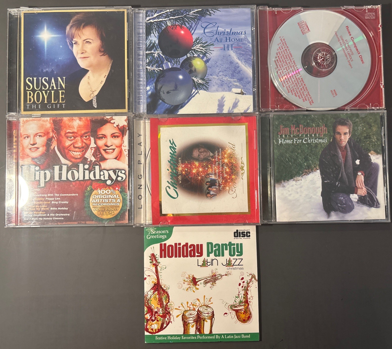 1990s-2010s Christmas CD Lot of 7 Susan Boyle Jim McDonough & Various Artists