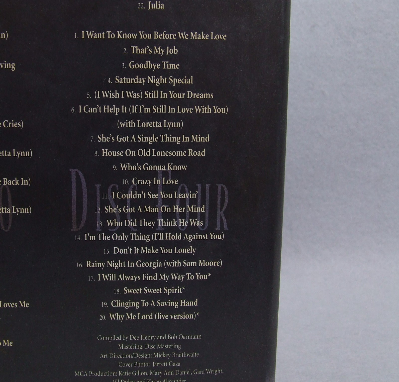 Conway Twitty - The Conway Twitty Collection (4 CD Box Set, 1994 MCA Records)