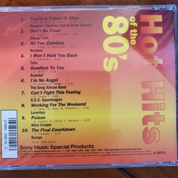 Various – Hot Hits Of The 80's (CD, 1995)